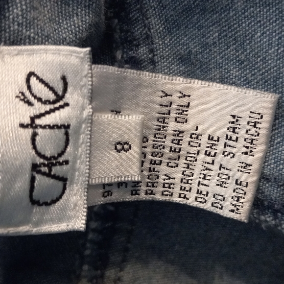 Cache Sz 8 Embroidered  & beaded Jeans - Picture 7 of 7